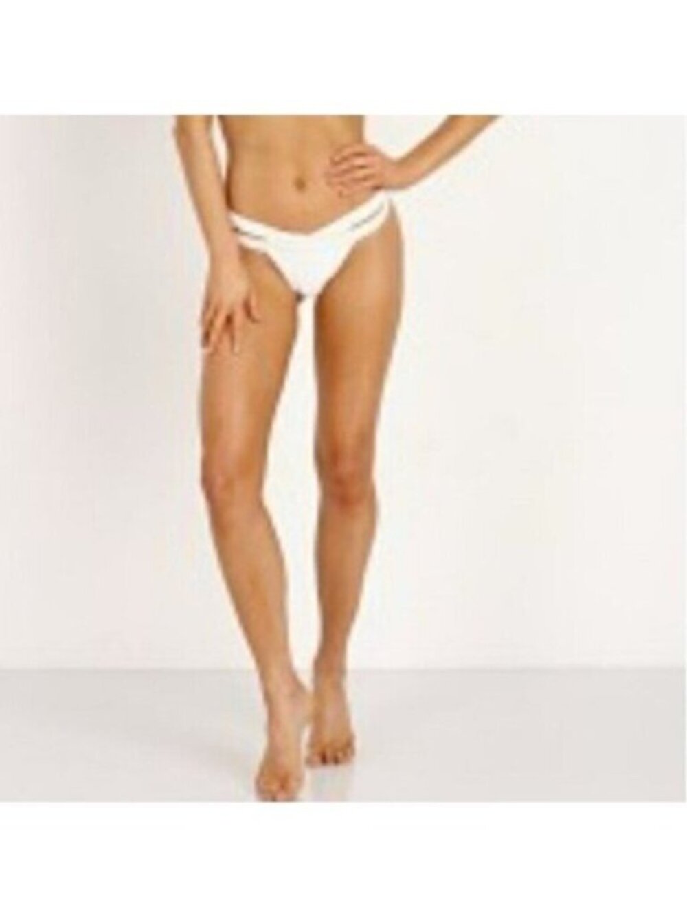 Kopper & Zink Mia Strappy Bikini Bottoms Cream Large